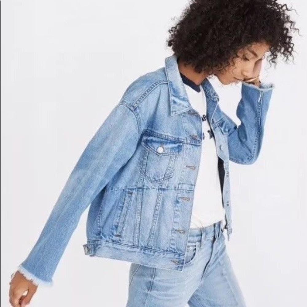 Madewell denim reconstructed jacket